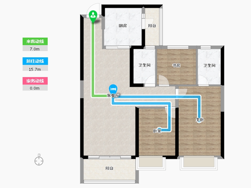 甘肃省-兰州市-恒大未来城-101.11-户型库-动静线