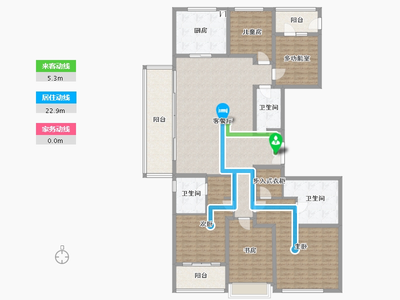 浙江省-杭州市-3456-180.00-户型库-动静线