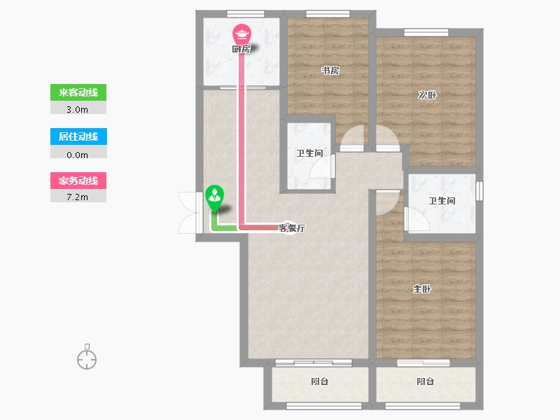 甘肃省-兰州市-盛世和平居-94.21-户型库-动静线