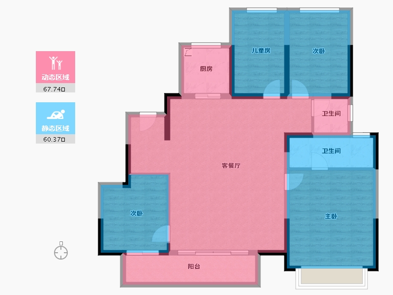 广西壮族自治区-南宁市-建发央玺-115.77-户型库-动静分区