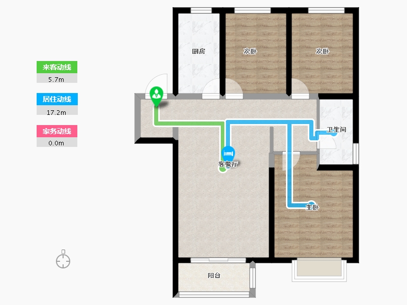 甘肃省-兰州市-兰州融创城-89.01-户型库-动静线