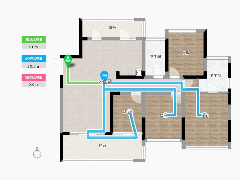 四川省-资阳市-置信丽府-95.00-户型库-动静线