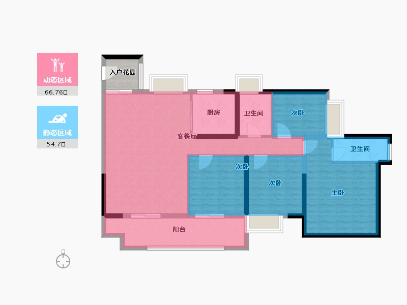 广东省-广州市-星河东悦湾-112.80-户型库-动静分区