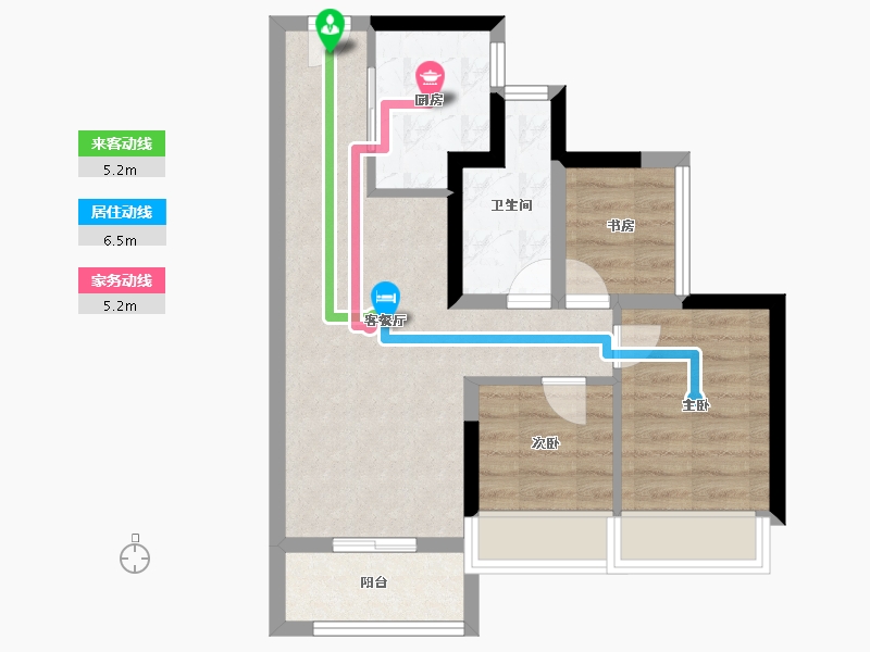 广东省-广州市-中建星光城-55.20-户型库-动静线