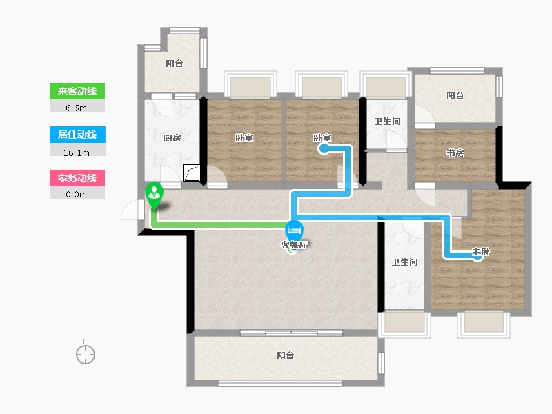 四川省-成都市-北大资源紫境东来-128.00-户型库-动静线