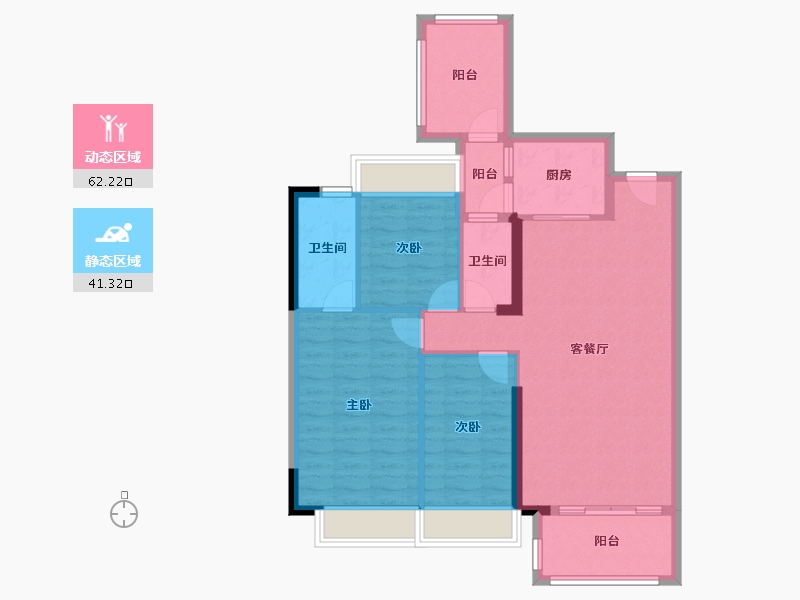 广东省-佛山市-光明花半里-93.12-户型库-动静分区