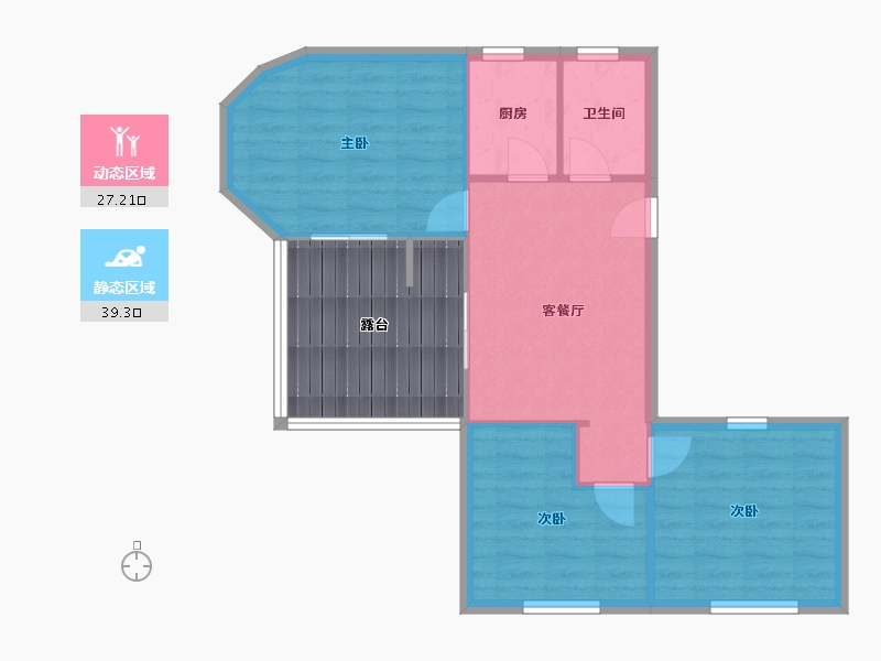 湖北省-武汉市-常青花园-80.27-户型库-动静分区