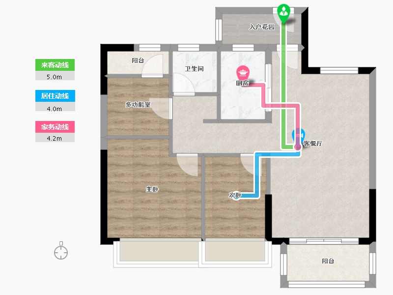 广东省-佛山市-光明花半里-68.81-户型库-动静线