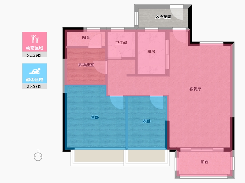 广东省-佛山市-光明花半里-68.81-户型库-动静分区