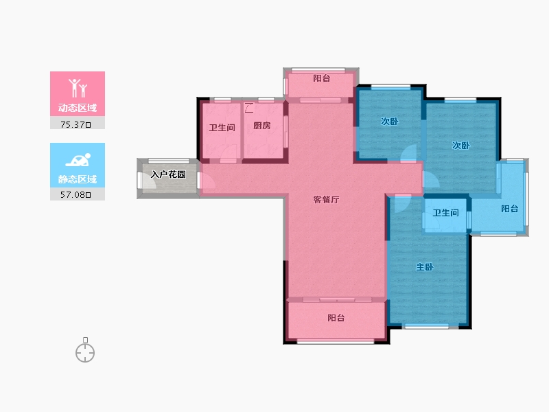 江西省-吉安市-滨江壹号-122.27-户型库-动静分区