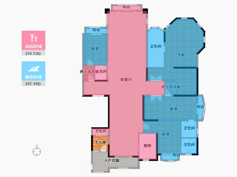 广东省-广州市-星河湾半岛-315.90-户型库-动静分区