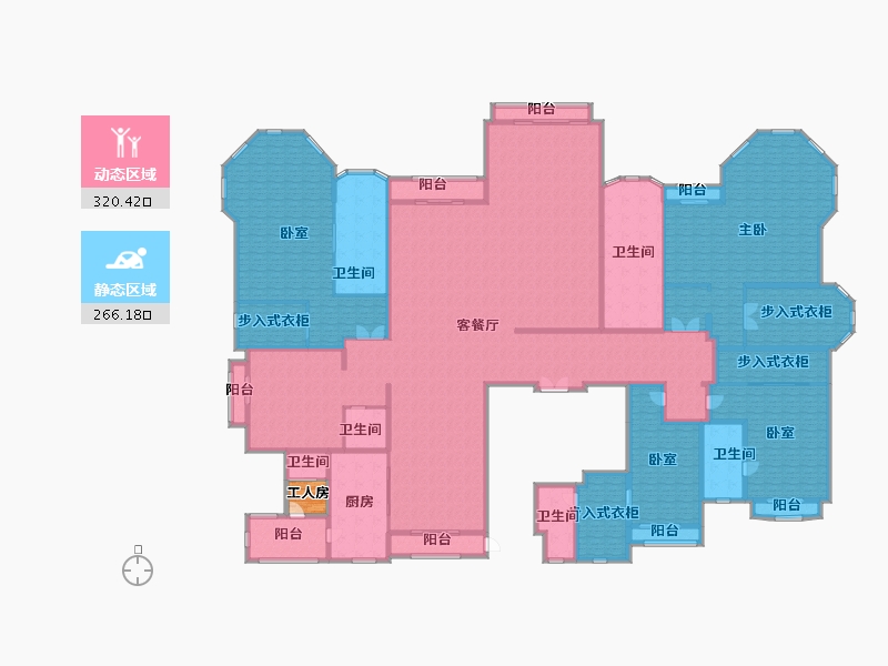 广东省-广州市-星河湾半岛-545.99-户型库-动静分区