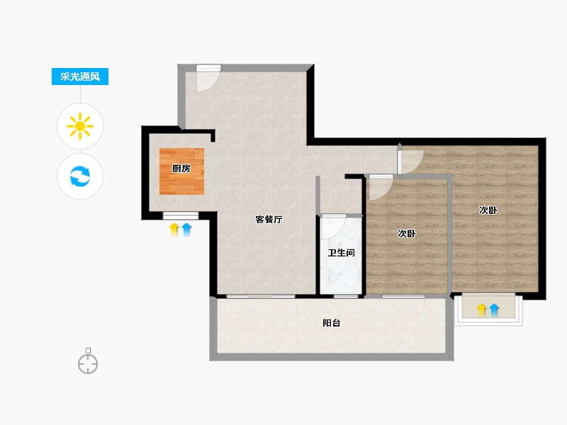 广西壮族自治区-南宁市-御珑府-77.16-户型库-采光通风