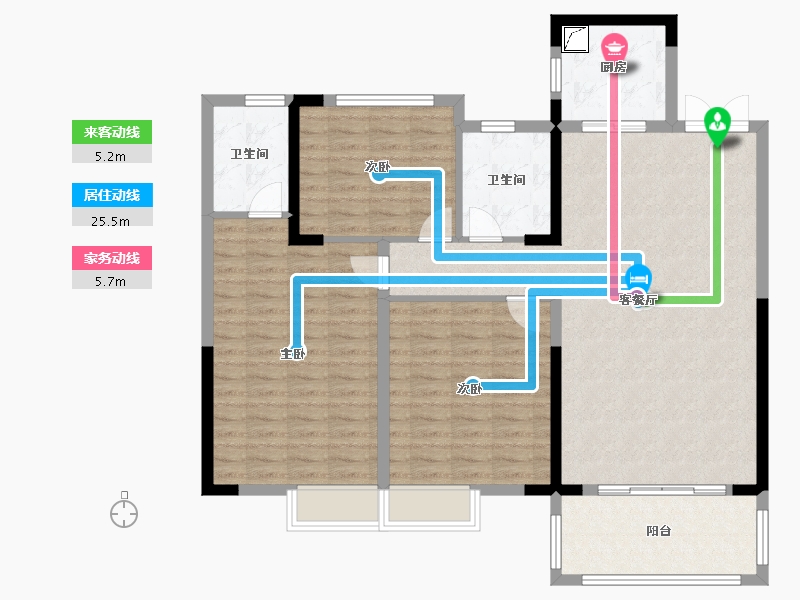 江西省-赣州市-贡江学府-118.90-户型库-动静线