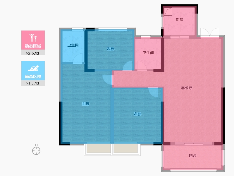 江西省-赣州市-贡江学府-118.90-户型库-动静分区