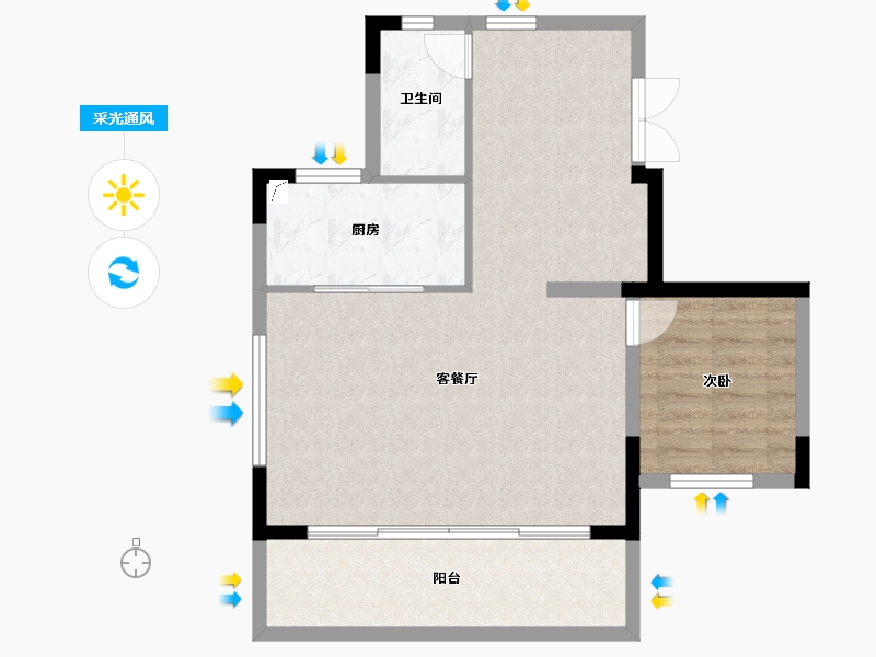 广西壮族自治区-南宁市-中南十洲-70.36-户型库-采光通风