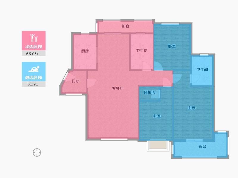 湖北省-武汉市-老小区-116.00-户型库-动静分区