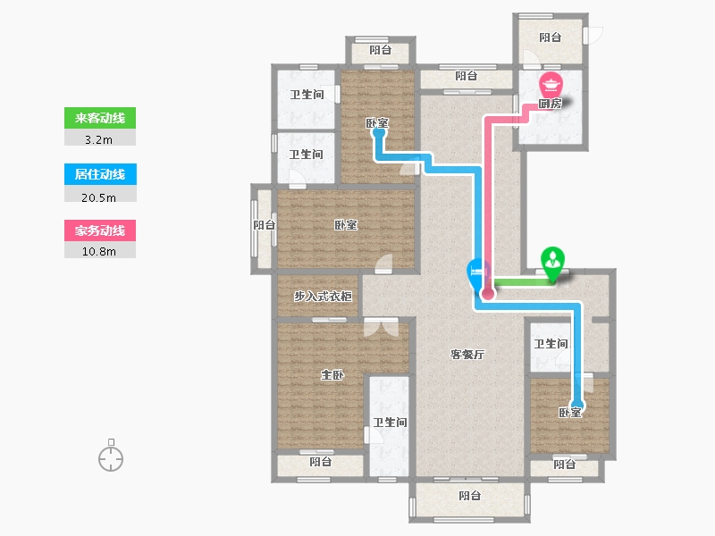 广东省-广州市-星河湾半岛-234.94-户型库-动静线