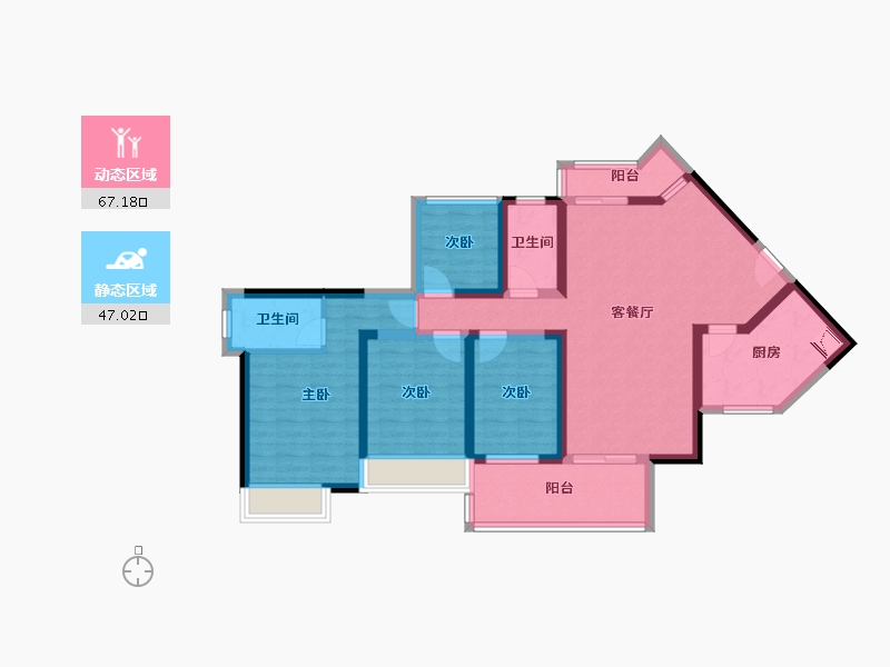 广东省-湛江市-公园一号(人民大道北)-110.43-户型库-动静分区