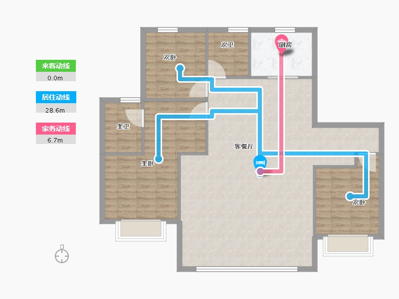 甘肃省-兰州市-绿地兰州丝路世界中心-115.12-户型库-动静线