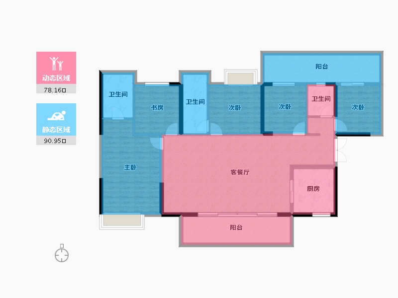 广西壮族自治区-南宁市-金科博翠山-153.44-户型库-动静分区