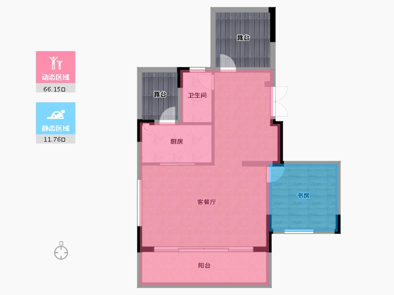 广西壮族自治区-南宁市-中南十洲-83.37-户型库-动静分区