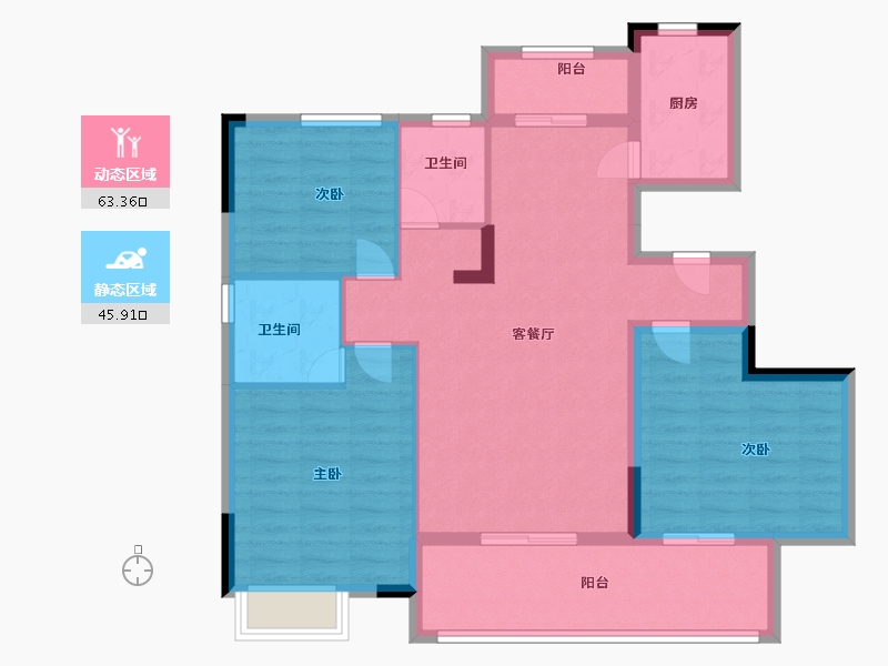 江西省-上饶市-金麟府-98.00-户型库-动静分区