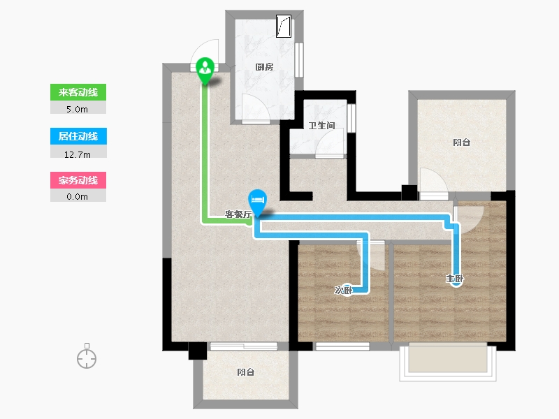 广西壮族自治区-南宁市-中南十洲-62.20-户型库-动静线