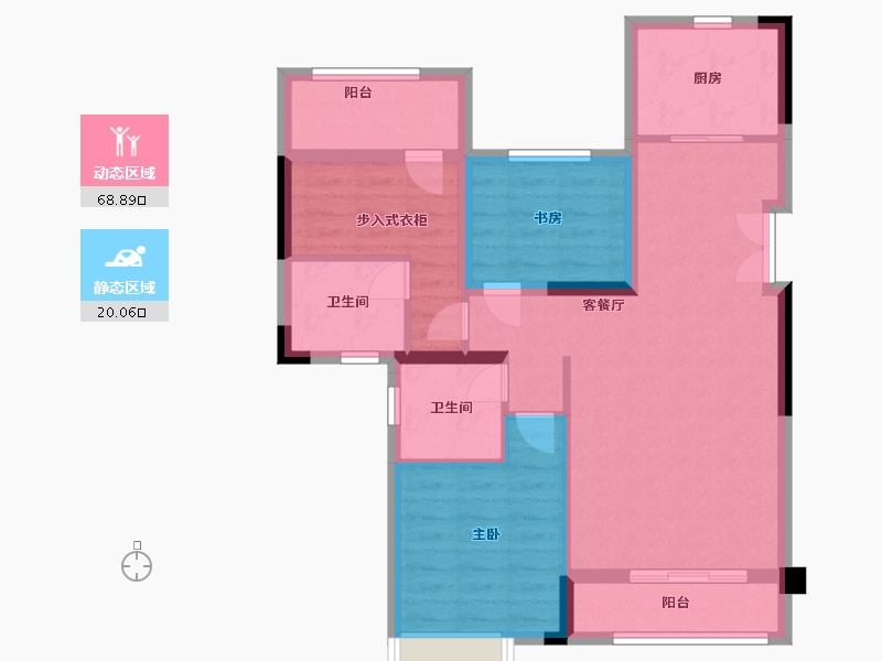 四川省-广元市-广元天立学府华庭-78.80-户型库-动静分区