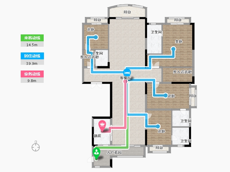 广东省-广州市-星河湾半岛-228.70-户型库-动静线