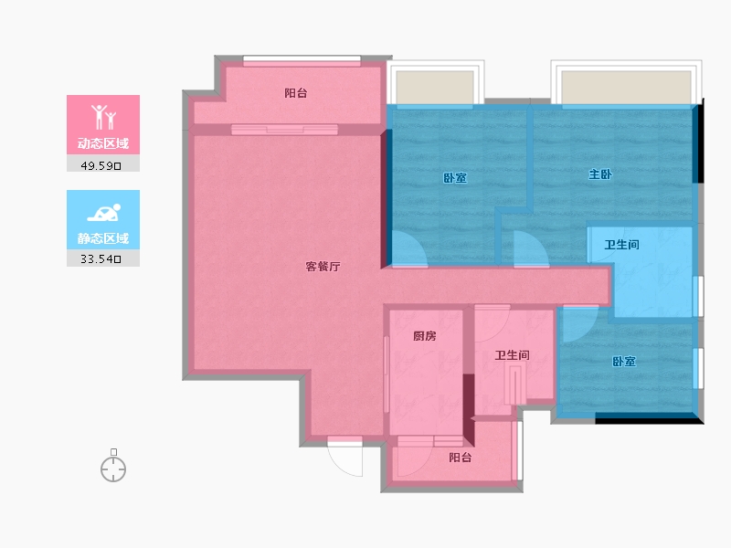 广东省-广州市-中央郡-73.87-户型库-动静分区