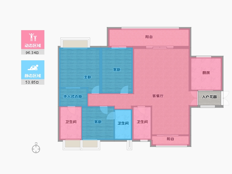 广东省-广州市-中交蓝色海湾-140.37-户型库-动静分区