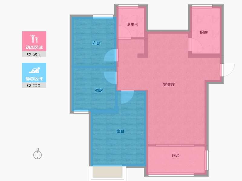 安徽省-合肥市-宝能城-75.20-户型库-动静分区