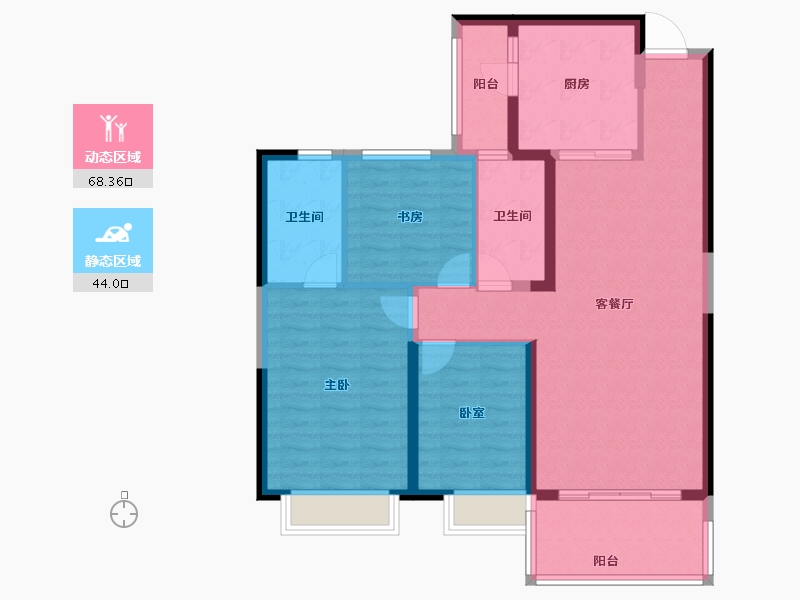 甘肃省-兰州市-恒大未来城-101.10-户型库-动静分区