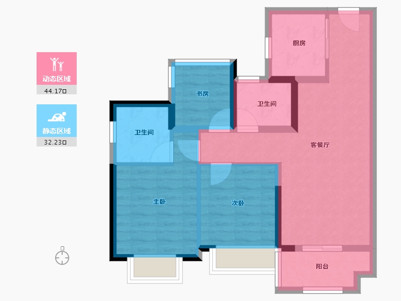 广东省-广州市-广州佳源印象-67.20-户型库-动静分区