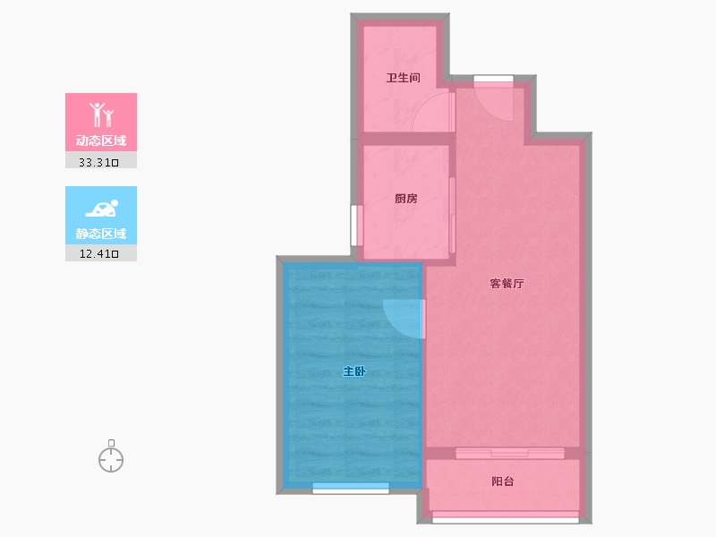 北京-北京市-新景家园-东区-44.46-户型库-动静分区