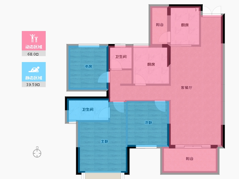 广西壮族自治区-南宁市-建工城-96.26-户型库-动静分区