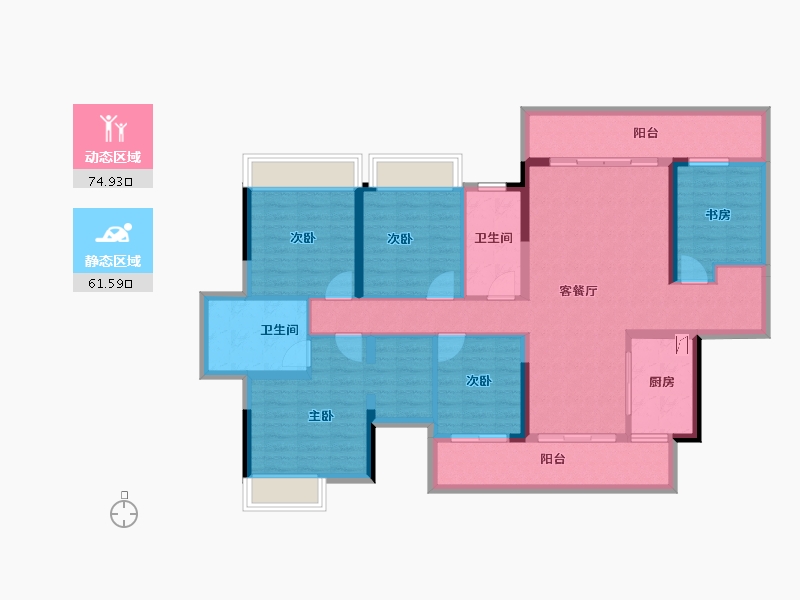 广西壮族自治区-南宁市-金科博翠山-121.23-户型库-动静分区