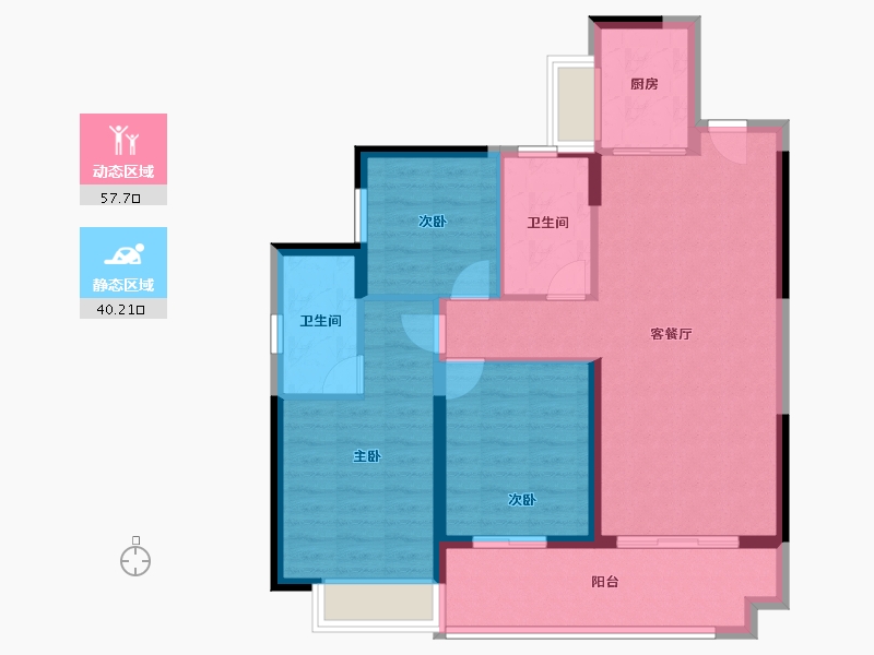 广东省-广州市-星河东悦湾-88.01-户型库-动静分区