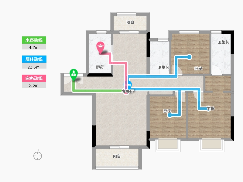 湖北省-宜昌市-融创学府壹号-102.36-户型库-动静线