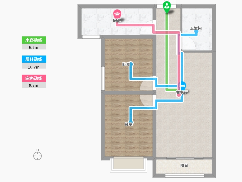 甘肃省-兰州市-和平嘉园-79.21-户型库-动静线