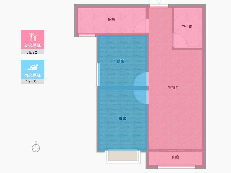 甘肃省-兰州市-和平嘉园-79.21-户型库-动静分区