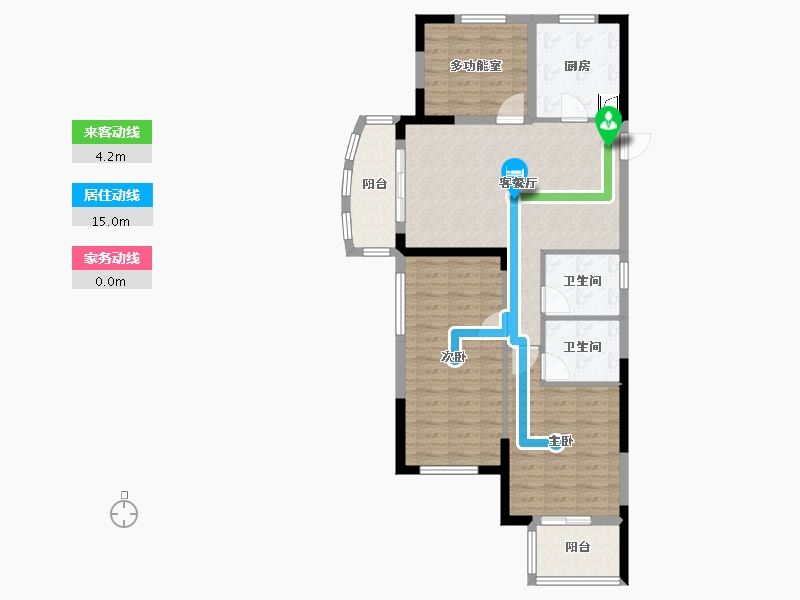 浙江省-杭州市-金马高悦府-88.00-户型库-动静线