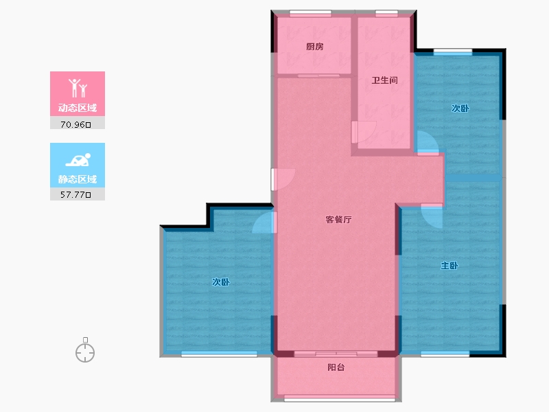 山东省-潍坊市-北关新村-116.54-户型库-动静分区