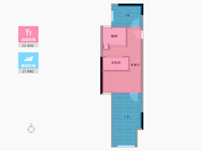 福建省-福州市-金地自在城-40.00-户型库-动静分区