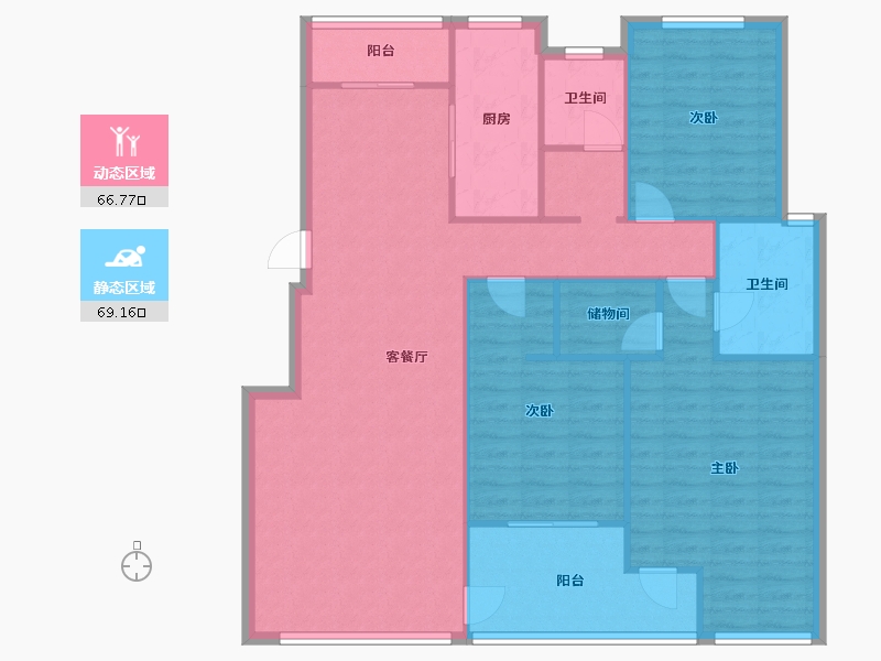 江苏省-苏州市-南山·丽舍小区-115.00-户型库-动静分区