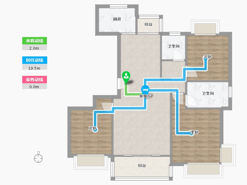 江西省-九江市-星澜湾-82.00-户型库-动静线