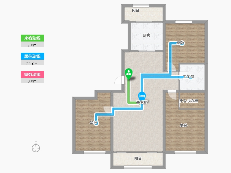 黑龙江省-哈尔滨市-福汇东方-103.20-户型库-动静线