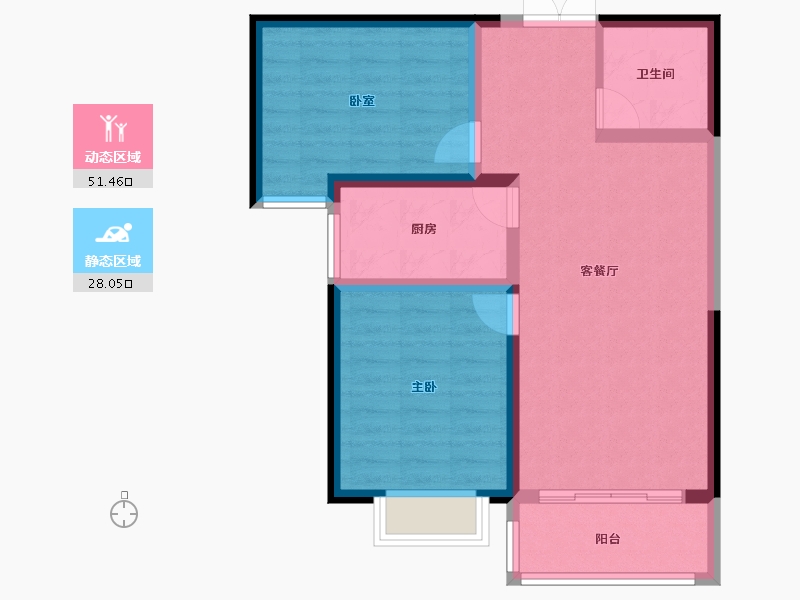 甘肃省-兰州市-润泽佳苑-71.08-户型库-动静分区