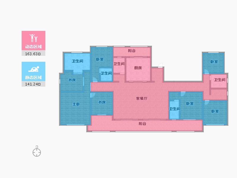 浙江省-杭州市-绿城茗春苑-273.60-户型库-动静分区